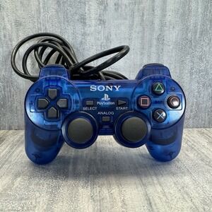 Sony Playstation PS1 PS2 - Clear Blue Controller SCPH-10010